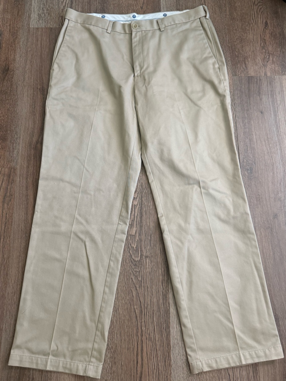 Men's Classic Tan Chino Pants - Straight Fit